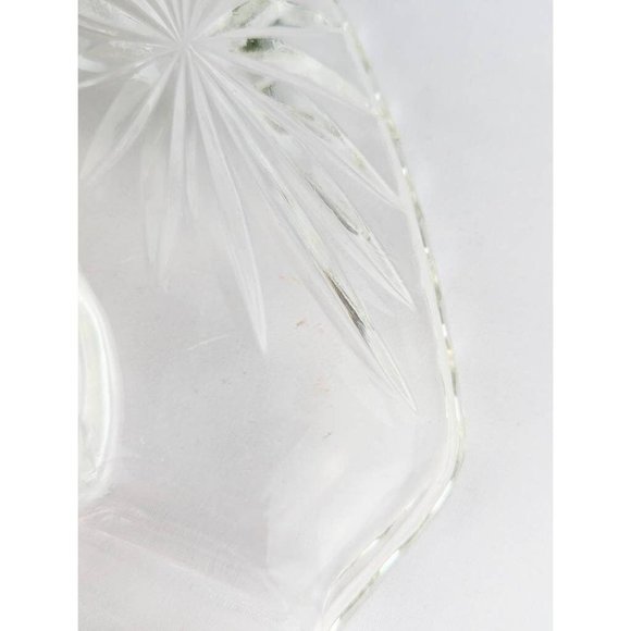 Vtg Clear Glass Square Platter Anchor Hocking EAPC 12" Deviled Egg Plate 1960s - Picture 4 of 6